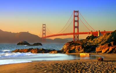 Baker Beach an der Golden Gate Bridge San Francisco (Chee-Onn Leong / stock.adobe.com)  lizenziertes Stockfoto 
Infos zur Lizenz unter 'Bildquellennachweis'